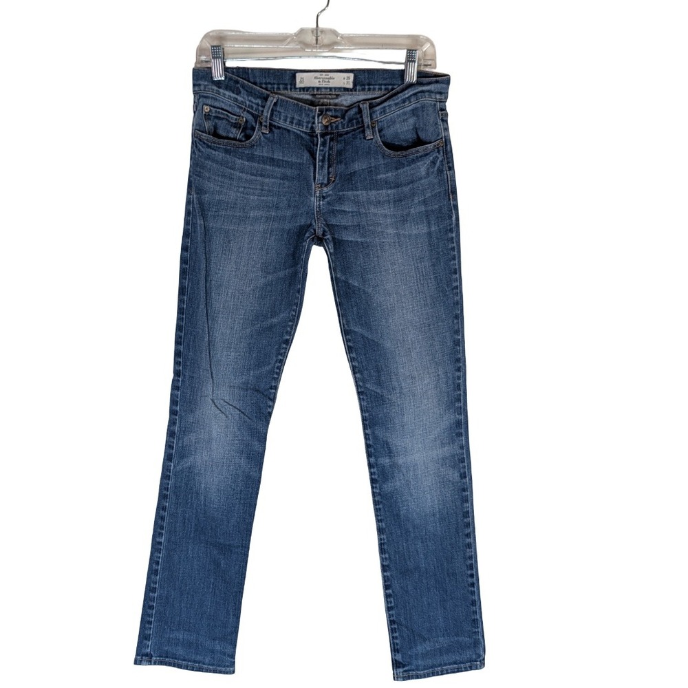 Abercrombie & Fitch Erin Skinny Jeans Womens 2S 26 Blue Low Rise Perfect Stretch